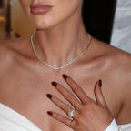 TARA TENNIS NECKLACE - GOLD