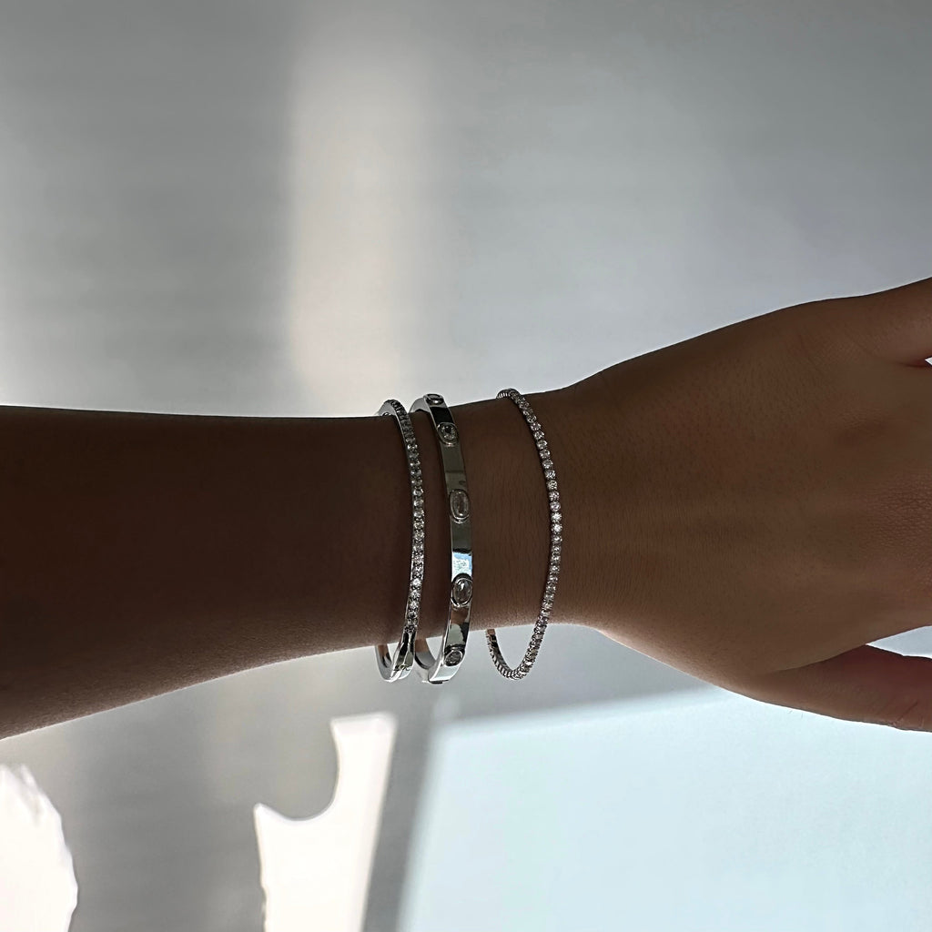 NOVA TENNIS BRACELET - SILVER