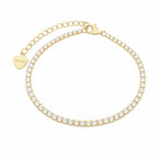 NADINE TENNIS BRACELET - GOLD - BLINGZ