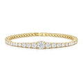 THE GRADUATED TENNIS BRACELET - GOLD - BLINGZ