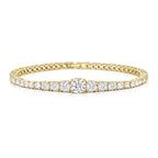 THE GRADUATED TENNIS BRACELET - GOLD - BLINGZ