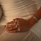 THE GRADUATED TENNIS BRACELET - SILVER - BLINGZ
