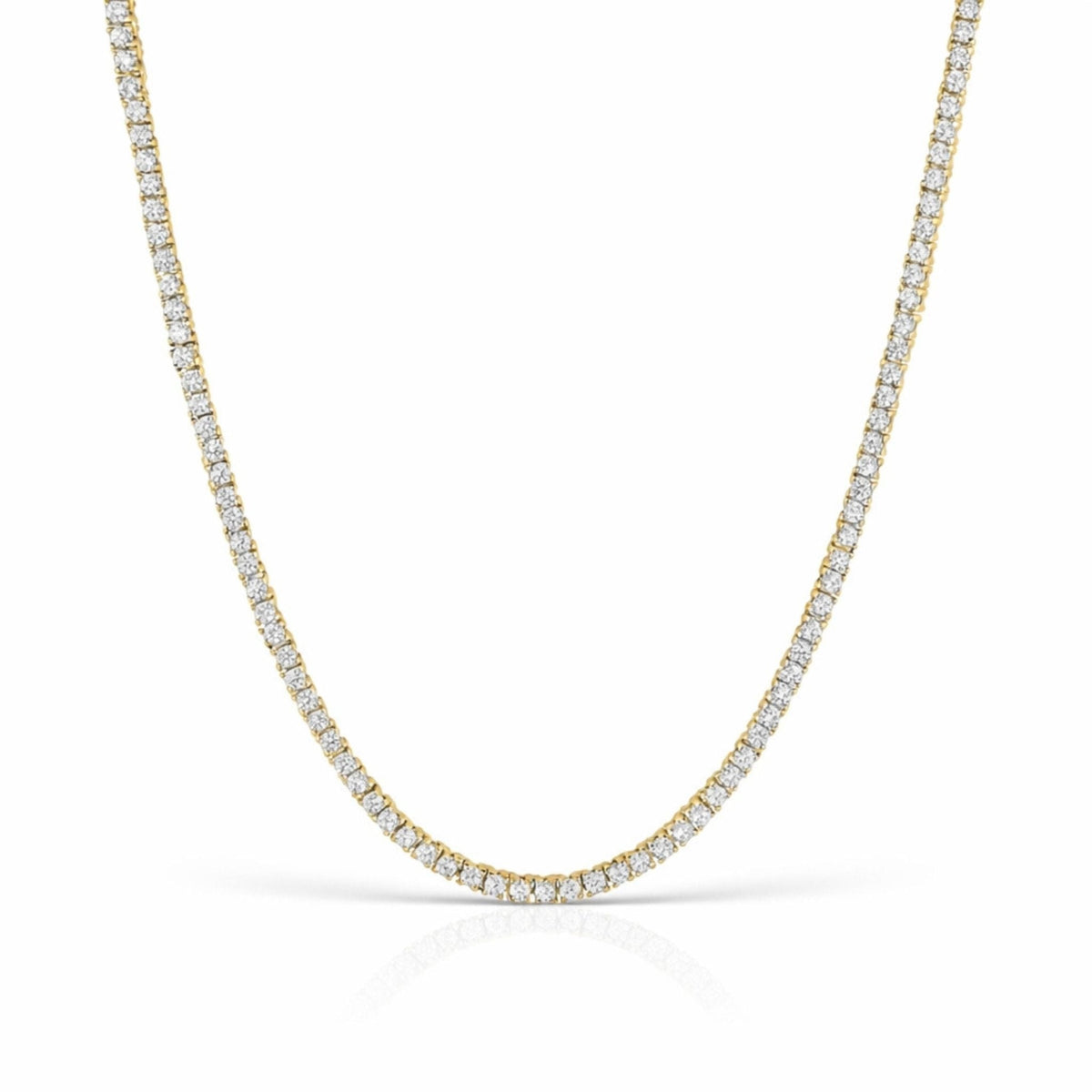 TYRA TENNIS NECKLACE - GOLD - BLINGZ